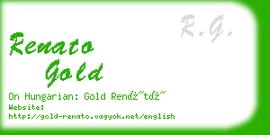renato gold business card